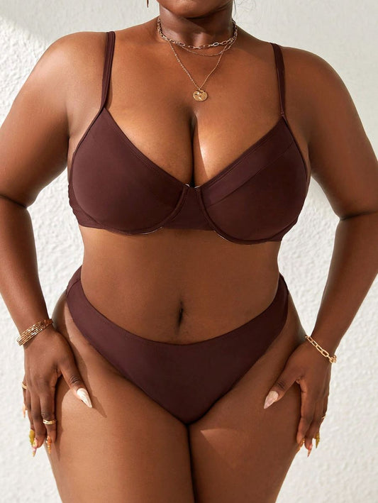 Bikini Dublin Bikini Plus SIze 16 CELINAH MARRÓN XL 