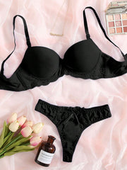 Conjunto de Lencería Enara Conjunto de Lencería 07 CELINAH NEGRO S 