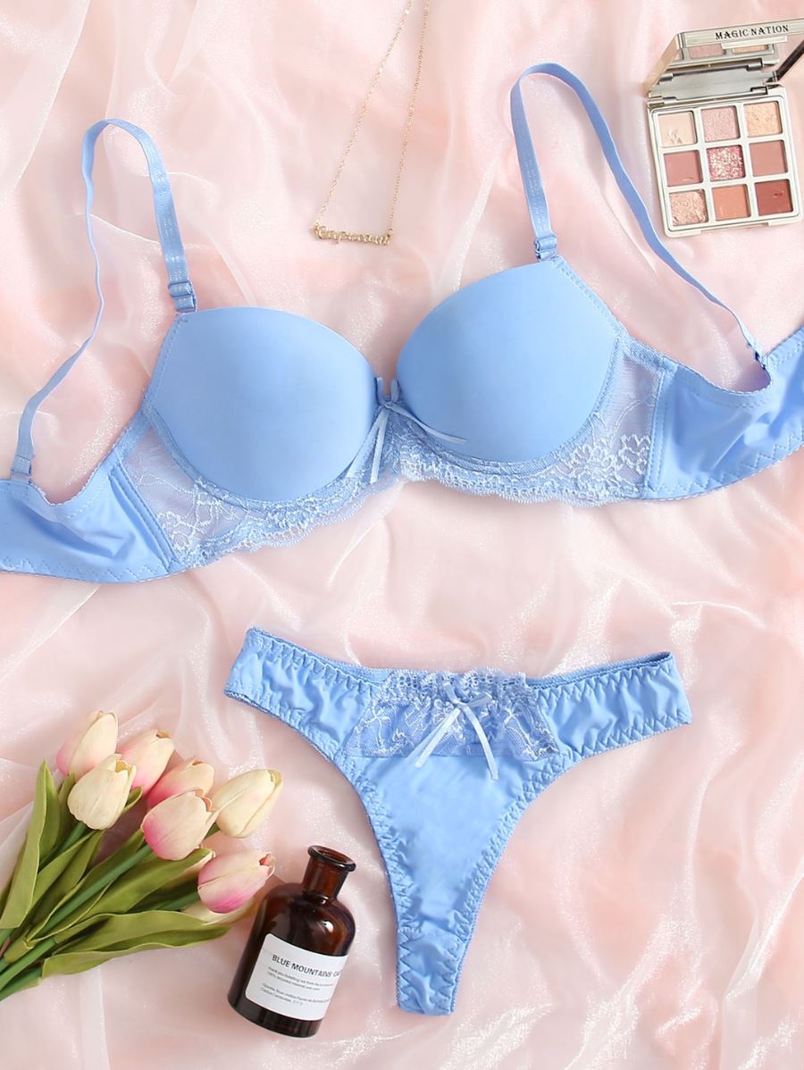 Conjunto de Lencería Enara Conjunto de Lencería 07 CELINAH AZUL S 