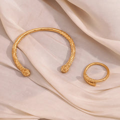 Conjunto de Joyería Wukong Dorado 18K Conjunto de Joyas 02 CELINAH 