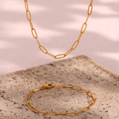 Conjunto de Joyas Chapado en Oro 18K Conjunto de Joyas 20 CELINAH 