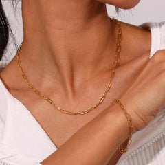 Conjunto de Joyas Chapado en Oro 18K Conjunto de Joyas 20 CELINAH 