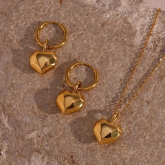 Conjunto de Joyería con Corazón Conjunto de Joyas 21 CELINAH 